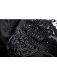 Black Dead Bat Doll Collar Gothic Lolita Lace Slim Fit Belt Polyester Mini Dress