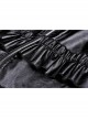 Black Gothic Cross Zipper Belt Lace Rebel Locomotive Girl Faux Leather Strap Dress