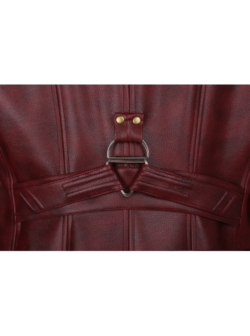 Guardians Of The Galaxy Vol 2 Star-Lord Peter Jason Quill Red Long Windbreaker Suit Halloween Cosplay Costume Red Long Windbreaker