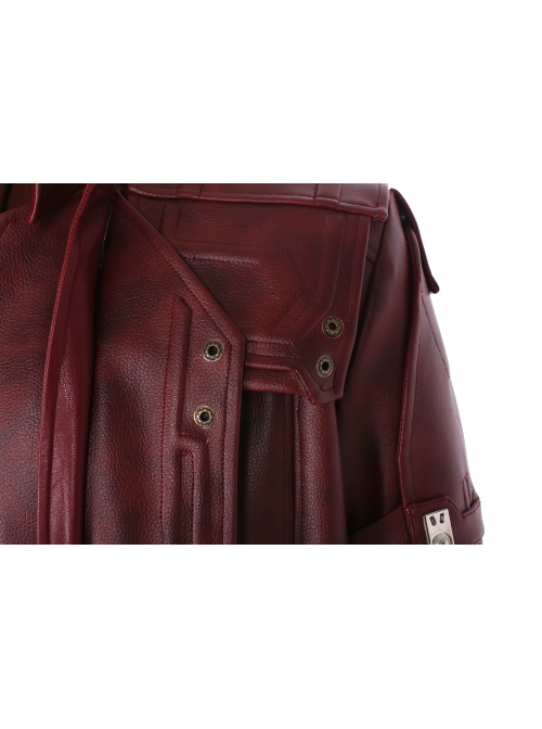 Guardians Of The Galaxy Vol 2 Star-Lord Peter Jason Quill Red Long Windbreaker Suit Halloween Cosplay Costume Red Long Windbreaker