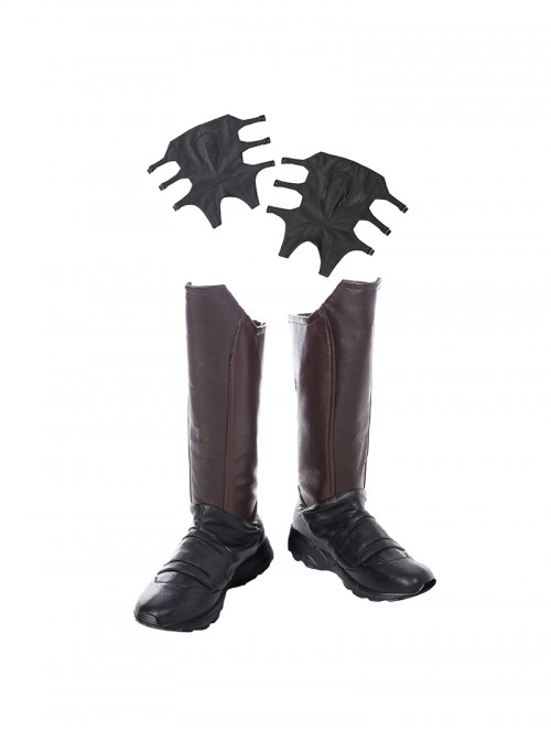 Guardians Of The Galaxy Vol 2 Star-Lord Peter Jason Quill Red Long Windbreaker Suit Halloween Cosplay Accessories Boots And Leg Guards