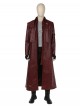 Guardians Of The Galaxy Vol 2 Star-Lord Peter Jason Quill Red Long Windbreaker Suit Halloween Cosplay Accessories Boots And Leg Guards