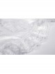 White Gothic Lolita Angelic Beauty Lace Slim Fit White Cross Chest Square Neck Cotton Mini Dress