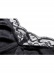 Gothic Invisible Black Wings Sexy Lace-Up Backless Slim Velvet Polyester Strap Dress