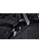 Black Gothic Pattern Sexy Slim Fit Buttocks Mermaid Lace Hollow Out Maxi Skirt