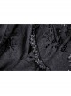 Black Gothic Pattern Sexy Slim Fit Buttocks Mermaid Lace Hollow Out Maxi Skirt