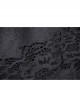 Black Gothic Pattern Sexy Slim Fit Buttocks Mermaid Lace Hollow Out Maxi Skirt