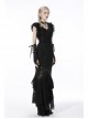 Black Gothic Pattern Sexy Slim Fit Buttocks Mermaid Lace Hollow Out Maxi Skirt