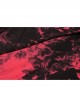 Punk Black Red Pattern Irregular Lace Lace Tie-Dyed Covered Mesh Cotton Mini Skirt