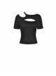 Street Punk Strapless Slim Fit Daily Fashion Cotton Asymmetrical Hollow Out Top
