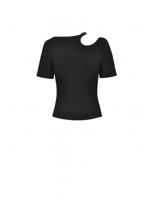 Street Punk Strapless Slim Fit Daily Fashion Cotton Asymmetrical Hollow Out Top