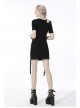 Street Punk Strapless Slim Fit Daily Fashion Cotton Asymmetrical Hollow Out Top