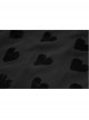 Black Heart Chiffon Waist Gothic Leather Sling Long Dress