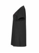 Thread Neck Front Chest Embroidery Short Sleeve Black Punk Dress