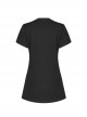 Thread Neck Front Chest Embroidery Short Sleeve Black Punk Dress