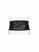 Metal Buckle Black Punk Leather Girdle