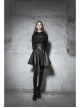 Metal Buckle Black Punk Leather Girdle