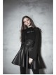 Metal Buckle Black Punk Leather Girdle