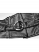 Metal Buckle Black Punk Leather Girdle