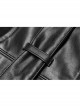 Metal Buckle Black Punk Leather Girdle