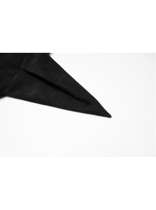Metal Buckle Black Punk Clown Beret