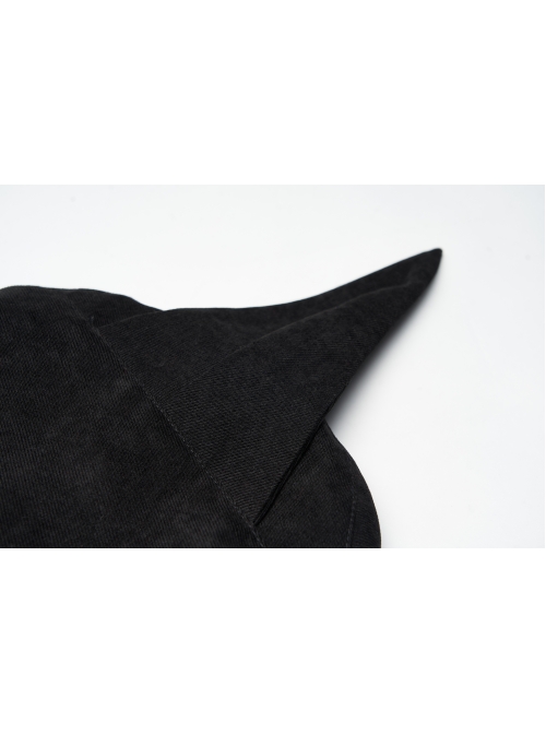 Metal Buckle Black Punk Clown Beret