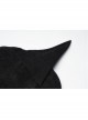 Metal Buckle Black Punk Clown Beret