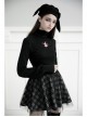 Metal Buckle Black Punk Clown Beret