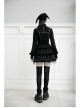 Metal Buckle Black Punk Clown Beret