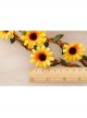 Yellow Sunflower Cane Christmas Prom Seaside Holiday Garland Elastic Hair Tie Rope