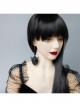 Gothic Black Demon Death Exaggerated Halloween Earrings