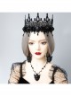 Gothic Black Demon Death Exaggerated Halloween Earrings