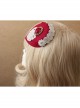 Retro Small Hat Headdress British Ladies Wine Red Hat Hairpin Bridal Jewelry Big Side Clip