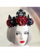 Retro Color Halloween Supplies Witch King Crown Headband Bride Wedding Wreath Hair Jewelry