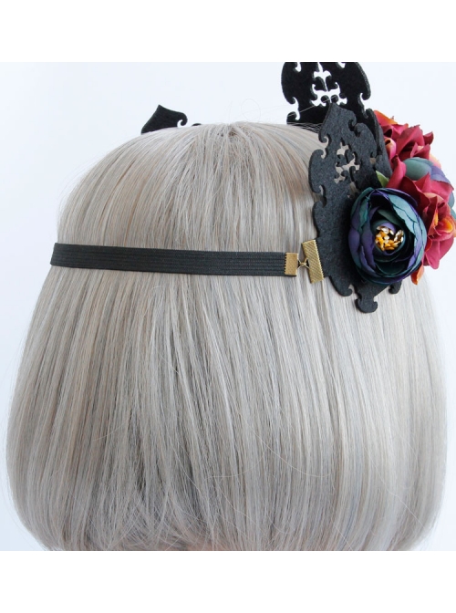 Retro Color Halloween Supplies Witch King Crown Headband Bride Wedding Wreath Hair Jewelry