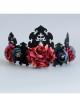 Retro Color Halloween Supplies Witch King Crown Headband Bride Wedding Wreath Hair Jewelry