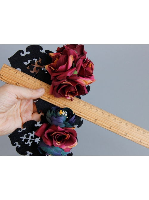 Retro Color Halloween Supplies Witch King Crown Headband Bride Wedding Wreath Hair Jewelry