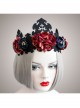 Retro Color Halloween Supplies Witch King Crown Headband Bride Wedding Wreath Hair Jewelry