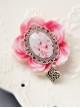 Vintage Gothic Creative Peach Blossom Brooch Heart-Shaped Corsage Brooch Fashion And Popular Fine Small Accessories