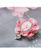 Vintage Gothic Creative Peach Blossom Brooch Heart-Shaped Corsage Brooch Fashion And Popular Fine Small Accessories