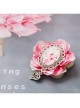 Vintage Gothic Creative Peach Blossom Brooch Heart-Shaped Corsage Brooch Fashion And Popular Fine Small Accessories