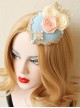 Palace Lolita Retro Rose Lace Pearl Luxury Ladies Spring Topper Head Accessories