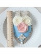 Palace Lolita Retro Rose Lace Pearl Luxury Ladies Spring Topper Head Accessories