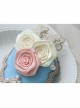Palace Lolita Retro Rose Lace Pearl Luxury Ladies Spring Topper Head Accessories
