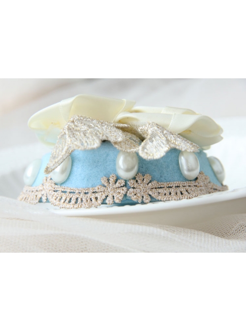 Palace Lolita Retro Rose Lace Pearl Luxury Ladies Spring Topper Head Accessories