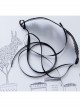 Black Steampunk Style Gear Personality Artificial Leather Hair Band Hoop Rope Jewelry Unlimited Head Circumference