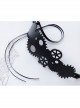 Black Steampunk Style Gear Personality Artificial Leather Hair Band Hoop Rope Jewelry Unlimited Head Circumference