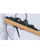 Black Steampunk Style Gear Personality Artificial Leather Hair Band Hoop Rope Jewelry Unlimited Head Circumference