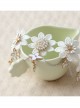 White Gothic Retro Bride Fashion Lace Flower Anklet Anklet Prom Accessories