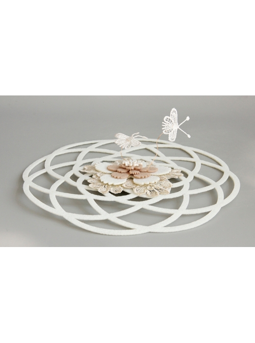 Gothic Retro Lady White Lace Bride Butterfly Flower Top Hat Headwear Performance Hair Accessories